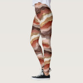 Terracotta Goudader Marmer - Warme Luxe (7) Leggings (Links)