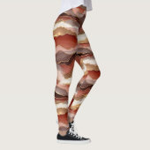 Terracotta Goudader Marmer - Warme Luxe (7) Leggings (Rechts)