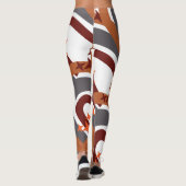 Terracotta Gray Bohemian Rainbow gepersonaliseerd Leggings (Achterkant)