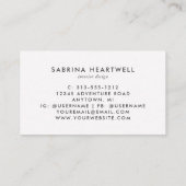 Terracotta Gray Terrazzo Pattern Interior Design Visitekaartje (Achterkant)