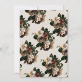 Terracotta Greenery Vellum Overlay Photo Wedding Kaart (Achterkant)