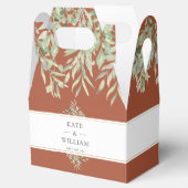 Terracotta Greenery Wedding Bedankt Bedankdoosjes (Geopend)