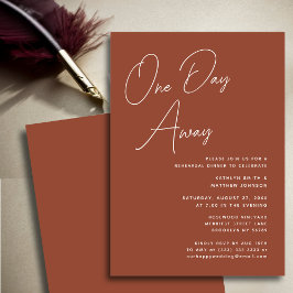 terracotta grillige script chic een dag weg kaart