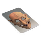 Terracotta grinning mask uit San Sperate, 6de-5de Magneet (Rechterzijde)