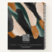 Terracotta groen modern minimal foto abstract notitieboek (Achterkant)