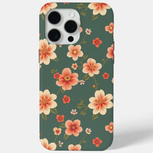 Terracotta Groen patroon 2025 Case-Mate iPhone Case (Achterkant)