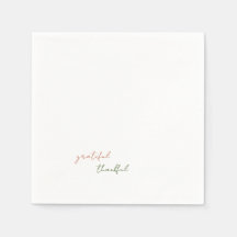 Terracotta & Groen Script Dankbaar