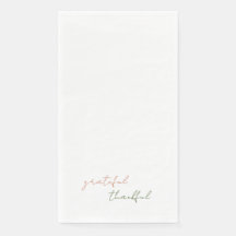 Terracotta & Groen Script Dankbaar