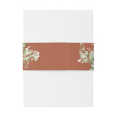 Terracotta groen String Lights Bruiloft Uitnodigingen Wikkel (Achterkant Voorbeeld)