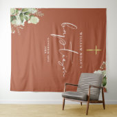 Terracotta Groene Doop Foto Achtergrond Wandkleed (In Situ (horizontaal))