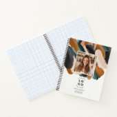 Terracotta groene moderne minimalistische foto abs notitieboek (Binnen)