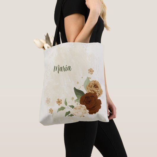 terracotta grondkleur tote bag (Dichtbij)