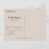 Terracotta Hand Lettered Calligraphy Boho Wedding Uitnodiging Briefkaart (Achterkant)