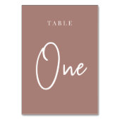 Terracotta Hand Scripted Lijst ONE Kaart (Voorkant)