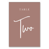 Terracotta hand Scripted Lijst TWO Kaart (Voorkant)