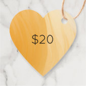 Terracotta handgemaakt met liefde door naam hart bedankjes labels (Achterkant)