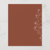 Terracotta handschrift Indie Botanic we doen budge Flyer (Achterkant)