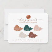 Terracotta Herfst 2021 Wedding Color Palette Card (Voorkant)
