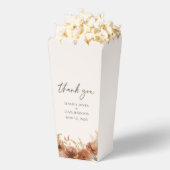 Terracotta Herfst Bloemen bruiloft Bedankt Popcorn Bedankdoosjes (Popped)
