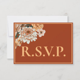 Terracotta Herfst Bloemen QRC RSVP