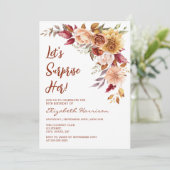  Terracotta Herfst Bloemen Verrassing Verjaardag Kaart (Staand voorkant)