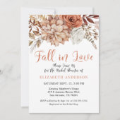 Terracotta Herfst Boho Floral Vrijgezellenfeest Kaart (Voorkant)