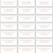 Terracotta Herfst Bruiloft Gasten Adresetiketten Sticker (Voorkant)