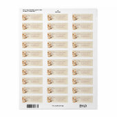 Terracotta Herfst Bruiloft Retouradres Label (Full Sheet)