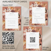 Terracotta Herfst Elegantie, Herfst Huwelijk QR co