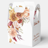 terracotta herfst florale botanische verjaardag bedankdoosjes (Geopend)