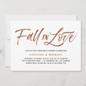 Terracotta Herfst in liefde Lettering repetitie di Kaart (Voorkant)