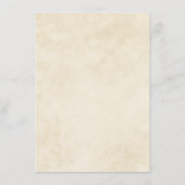 Terracotta herfst laat Boho herfst bruiloft detail Informatiekaartje (Achterkant)