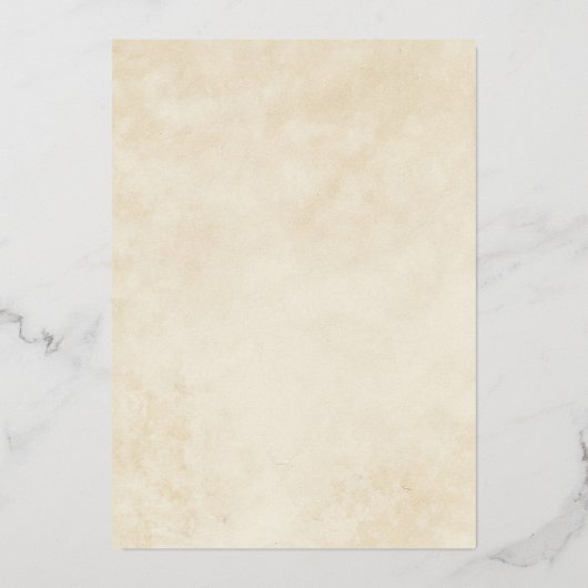 Terracotta herfst laat Boho herfst bruiloft Folie Uitnodiging (Achterkant)