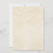 Terracotta herfst laat Boho herfst bruiloft Kaart (Achterkant)