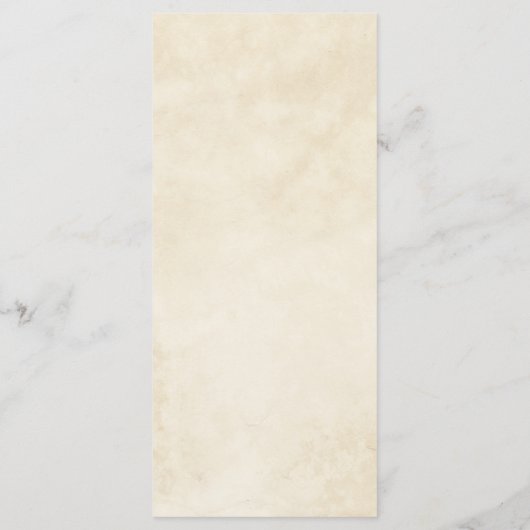 Terracotta herfst laat Boho herfst bruiloft Menu (Achterkant)