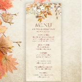 Terracotta herfst laat Boho herfst bruiloft Menu