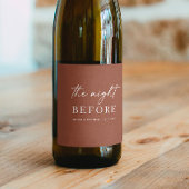 Terracotta Herfst repetitiediner | avond ervoor Wijn Etiket