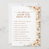 Terracotta How Well Do You Know the Bride Game (Voorkant)