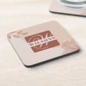 Terracotta Hues Bier Onderzetter (Linkerzijde)