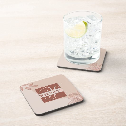 Terracotta Hues Bier Onderzetter (Rechterzijde)