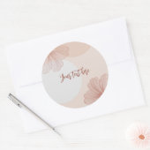 Terracotta Hues Ronde Sticker (Envelop)