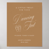 Terracotta Huwelijk Dansende Voeten Poster (Voorkant)