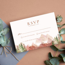 Terracotta Huwelijksberg RSVP Bijlagekaart