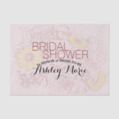 Terracotta ingekleurde boeketkunstwerk gepersonali tissuepapier (Voorkant)