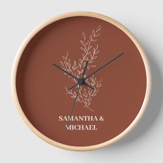 Terracotta Ivoor Beige Ivy Bloem Decor Bruiloft (Voorkant)