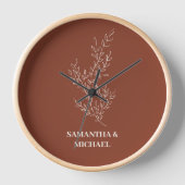 Terracotta Ivoorkleurig Beige Klimop Bloem Decorat (Voorkant)