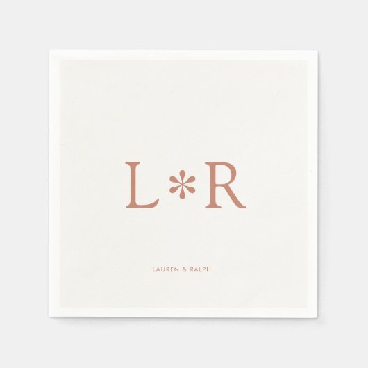 Terracotta & Ivory | Stylish Modern  Servet (Voorkant)