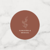 Terracotta Ivy Bloem Favoriete Bruiloft Confetti (Kleine voorkant)