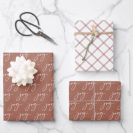Terracotta Joy Holiday Inpakpapier Vel