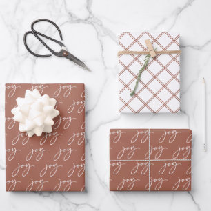 Terracotta Joy Holiday Inpakpapier Vel